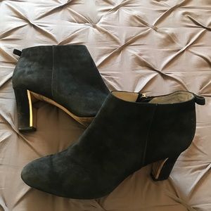 Suede Heeled Ankle Booties